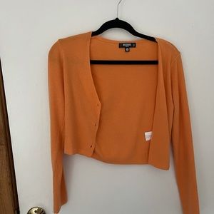 Orange Missguided Cropped Sweater